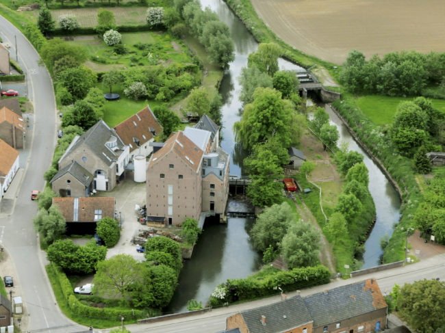 luchtfoto Molen Van Rotselaar (Foto: vzw Molen van Rotselaar)